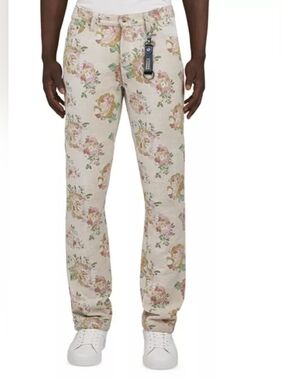 PRPS Prim Rose Floral Pattern Slim Straight Fit Pants Men Size 29x32 $298